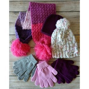 (NWOT) Little Girls Purple Winter Set